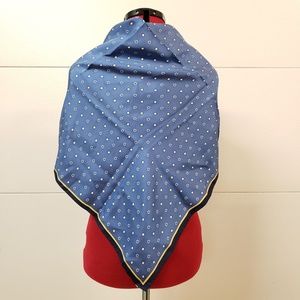 Brooks Brothers silk scarf wrap 35"x34 1/2" stars